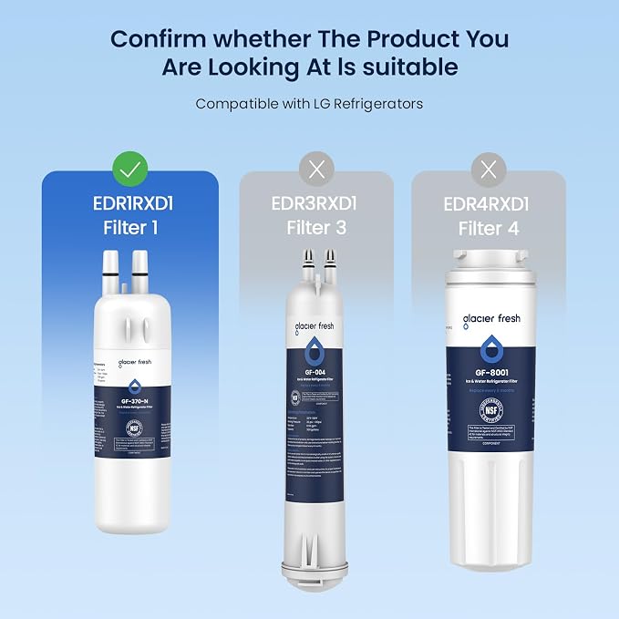 GLACIER FRESH Refrigerator Water Filter Compatible - Image 2