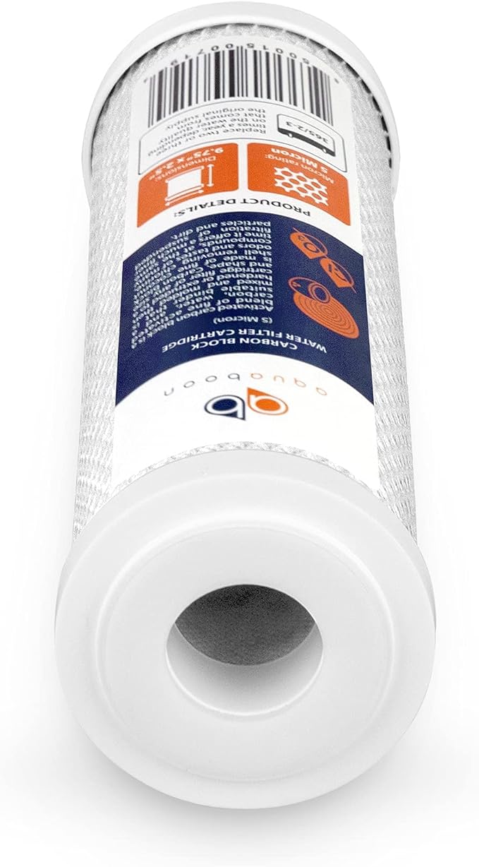 Aquaboon 5 Micron 10 x 2.5 Carbon Block Water Filter Cartridge CTO Whole House - Image 6