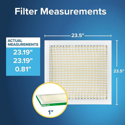 Filtrete 23.5x23.5x1 AC Furnace Air Filter, MPR 700, MERV 8, Tough on Pollen - Image 2