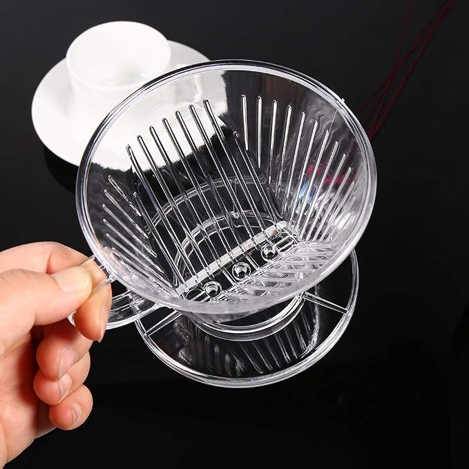 Rengue Transparent Reusable Coffee Filter, Cone Shape, Dishwasher Safe - Image 5