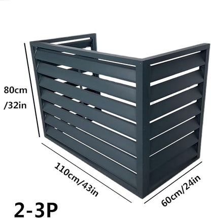 Freestanding Louvered Space Divider, outdoor garbage can enclosures, balcony - Image 2