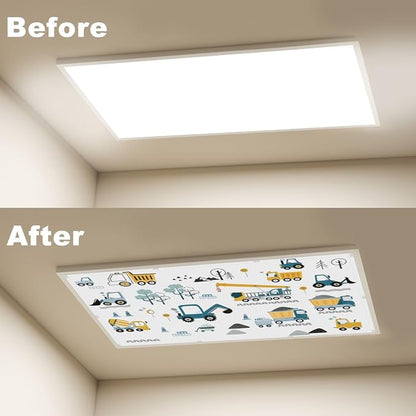 4 Pcs Fluorescent Light Covers for Ceiling Lights Construction Vehicles - Image 4
