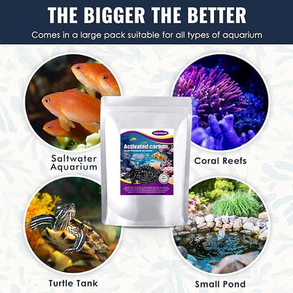 Activated Carbon Pellets for Aquarium Filter Media Activated Charcoal Bulk Fish - Image 4