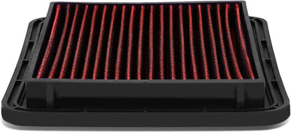 DNA Motoring AFPN-023-RD Clean Air Washable Drop In Panel Air Filter Enhance by DNAMOTORING