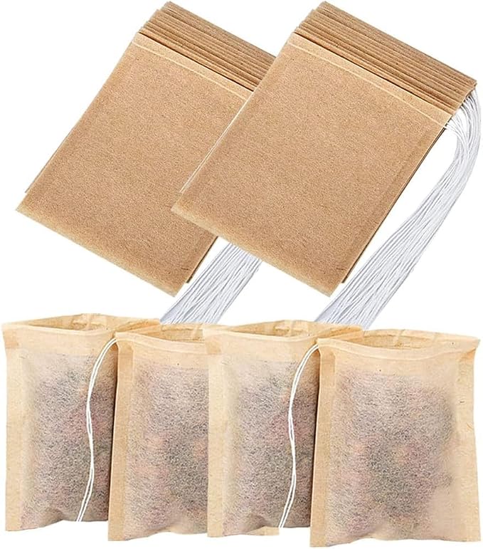 100 PcsTea Filter Bags, Tea Bags by Shelling+Home