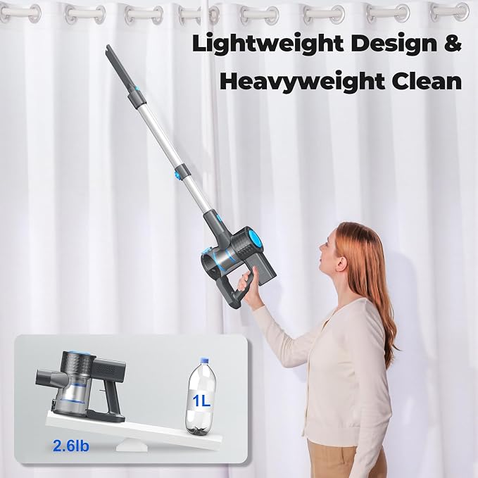 Cordless Vacuum Cleaner, Powerful Lightweight Stick Vacuum - Image 8