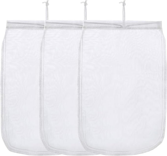 ALEGI Aquarium Filter Media Bag Extra Fine, Reusable 180 Micron Drawstring Mesh by ALEGIAquarium