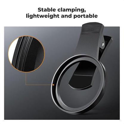 K&F CONCEPT 67mm Clip-on Black Diffusion 1/8 Phone Camera Lens Filter Kit - Image 5