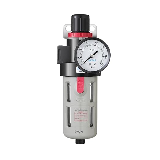 Compressed Air Pressure Filter Regulator Airtac BFR3000 3/8'' NPT 0-140 PSI - Image 2
