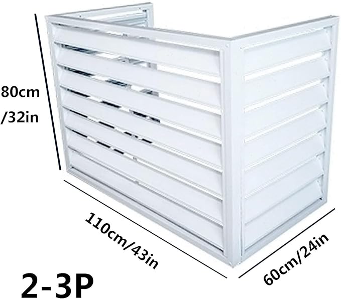Multifunctional Aluminum Shutter Privacy Fence, Mini Split Cover - Image 2