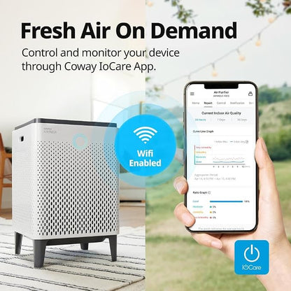 Coway Airmega 400S App-Enabled Smart Air Purifier, True HEPA Air Purifier - Image 9
