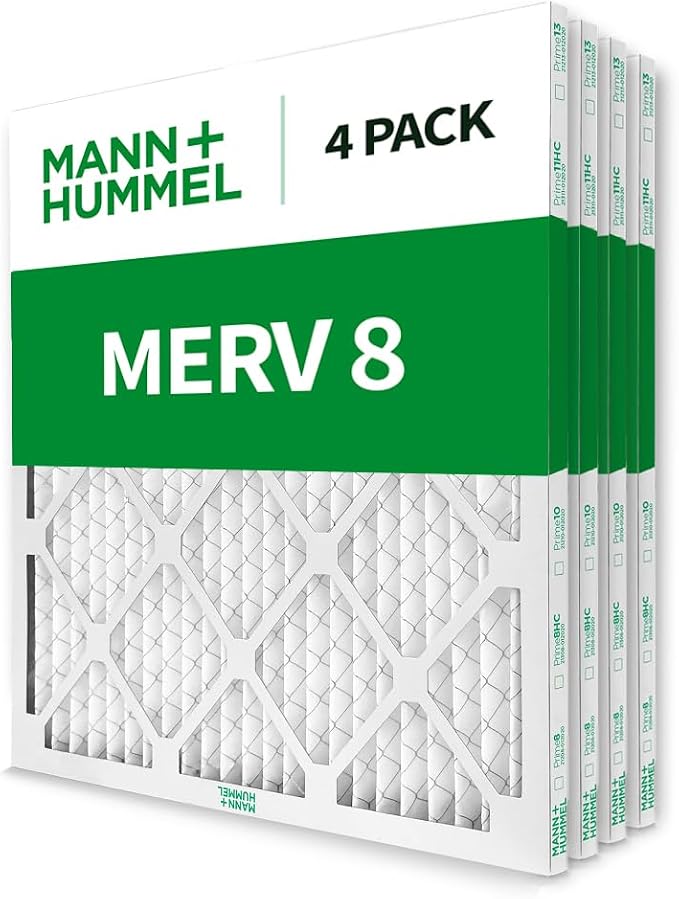 Mann+Hummel 18x20x1 MERV 8 Pleated HVAC AC Furnace Air Filters. 4 Pack. - Image 3