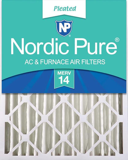 Nordic Pure 18x24x4 Pleated MERV 14 Air Filter 1 Pack by NordicPure