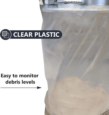 Clear Plastic Dust Collector Replacement Bag Fit 20-Inch Diameter Filter Drums - Image 4