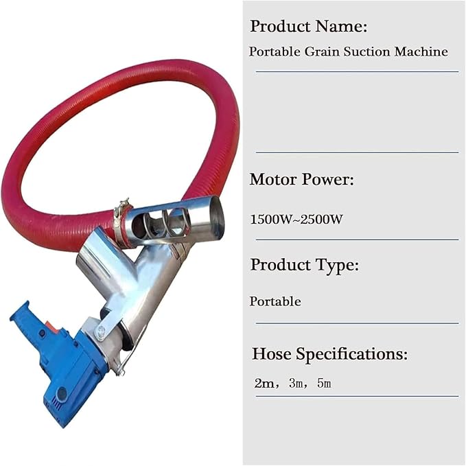 Red Portable Grain Suction Machine - Image 6