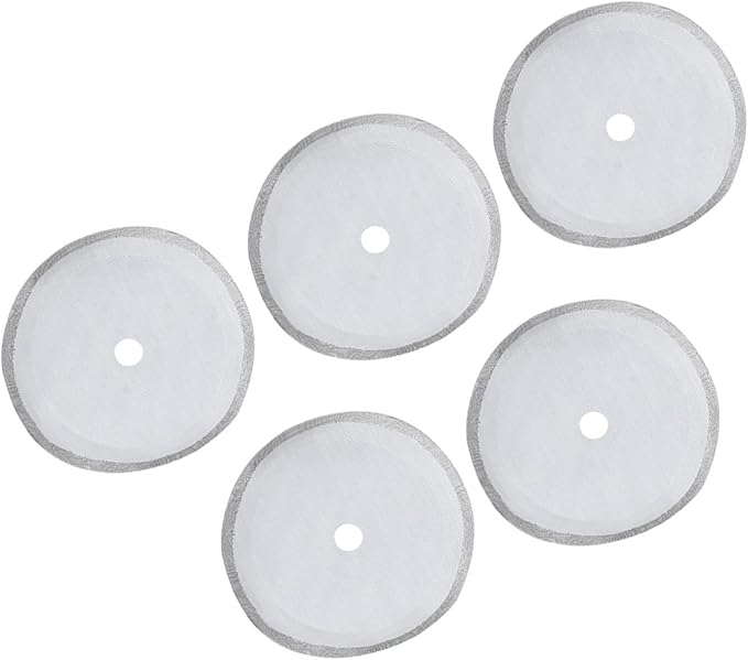 304 Stainless Steel Coffee Filter Mesh Set of 5, 80 Mesh UltraFine Filter by Aumotop