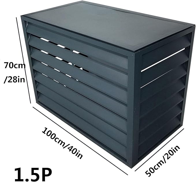 Freestanding Louvered Space Divider, outdoor garbage can enclosures, balcony - Image 2
