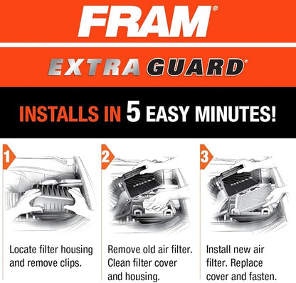 FRAM Extra Guard Rectangular Panel Engine Air Filter Replacement, Easy Install - Image 6
