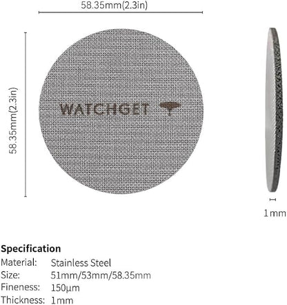 watchget 58.35mm Espresso Puck Screen, Lower Shower Screen 1mm Thickness 150μm - Image 2