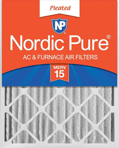 Nordic Pure 18x24x4 Pleated MERV 15 Air Filter 1 Pack by NordicPure