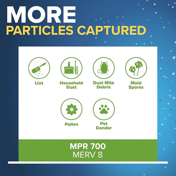 Filtrete 17.5x19.5x1 AC Furnace Air Filter, MERV 8, MPR 700, Tough on Pollen - Image 4