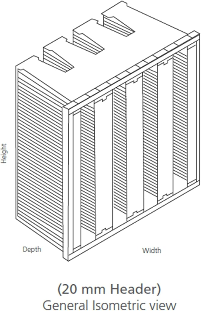 V-Bank Carbon Air Filter 12x24x12 MERV 15 – Activated Carbon Pleated HVAC - Image 2