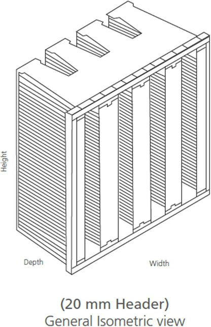 V-Bank Carbon Air Filter 12x24x12 MERV 14 – Activated Carbon Pleated HVAC - Image 2