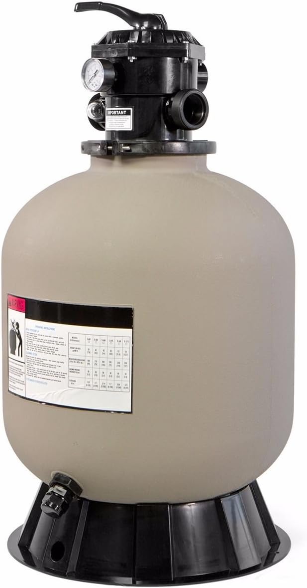 XtremepowerUS 19" Above Inground Swimming Pool Sand Filter System 7-Way by XtremepowerUS