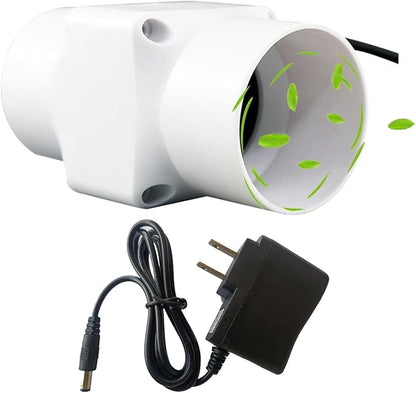 2 Inch 12V Inline Duct Fan 6W Air Vent Fan Booster Pet Indoor Vent Blower by Unknown