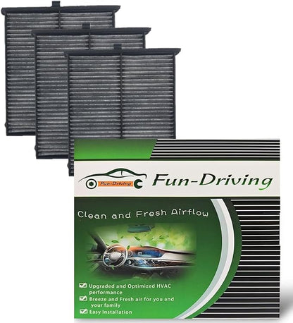 FUN-DRIVING 3 Pack FD811 Cabin air filter by FUN-DRIVING