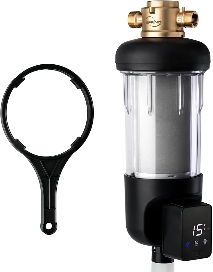 iSpring WSP100ARJ Spin-Down Sediment Water Filter, Upgraded Jumbo Size by iSpring