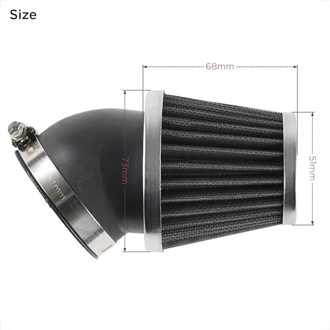 Evermotor Motorcycle Air Filter, 41mm 42mm 43mm Filter - Image 6