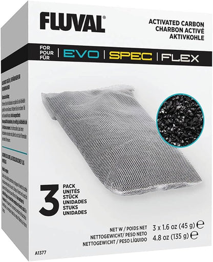 Fluval Spec/Evo/Flex Activated Carbon, Replacement Aquarium Filter Media - Image 2