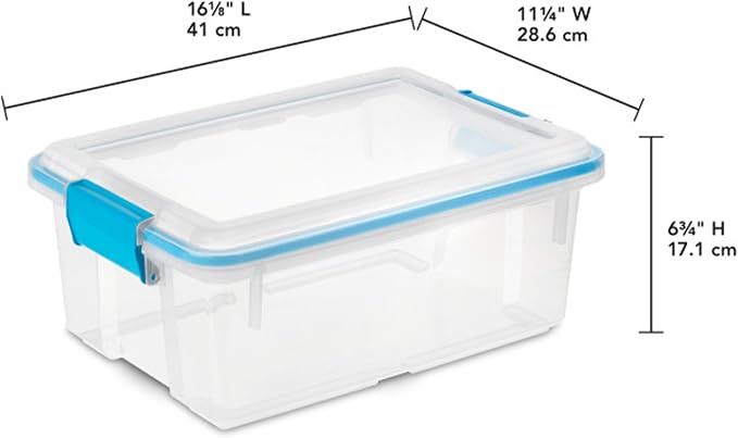 Sterilite 24-Pack Gasket Box, Weather-Resistant Storage Bins - Image 3