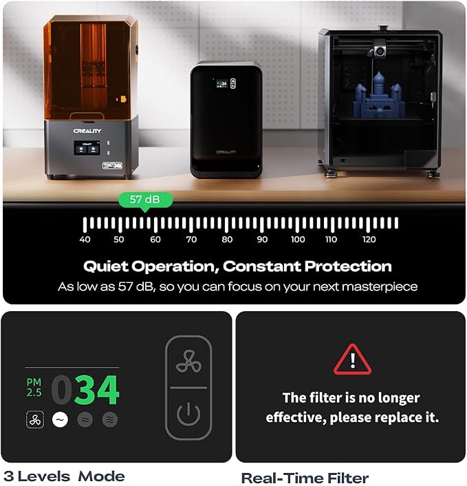 Creality Air Purifier for Resin 3D Printer, Smoke Purifier - Image 7
