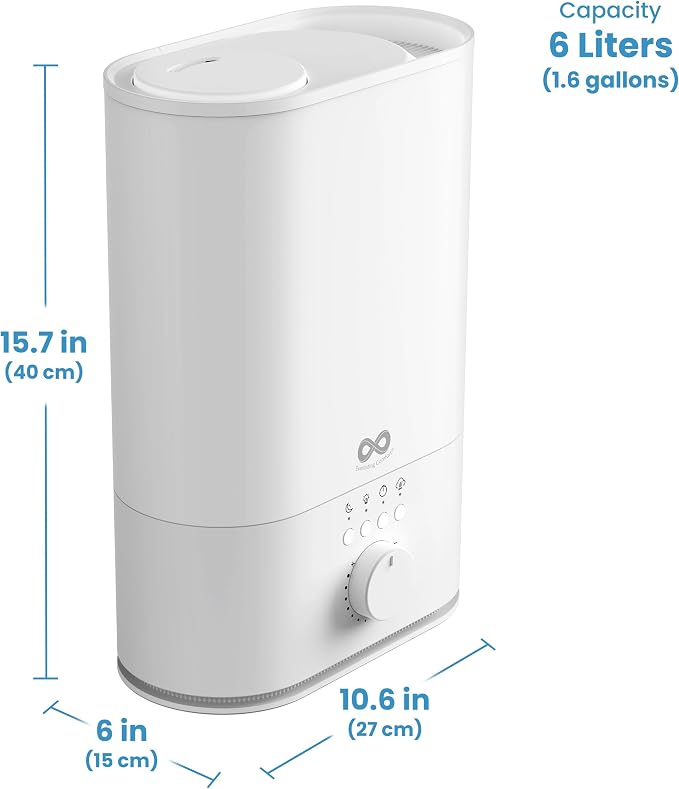 Everlasting Comfort 6L Humidifier Large Room, High Mist Output 60 HR Runtime - Image 2