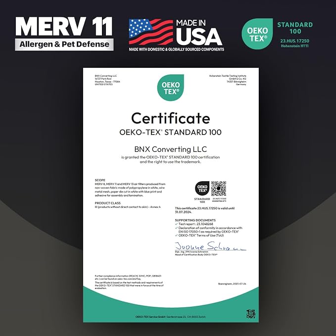 BNX TruFilter 20x30x1 Air Filter MERV 11 - Image 6
