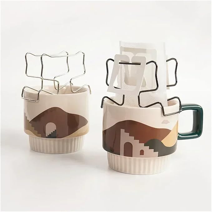 1x Coffee Filter Holder Portable Reusable Outdoor Tea Filters Dripper Baskets - Image 3