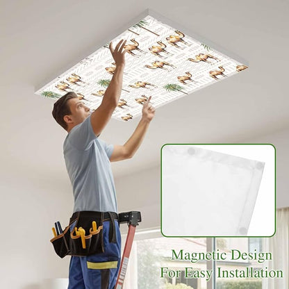 Fluorescent Light Covers for Ceiling Lights Desert Camel Magnetic Light Filters - Image 3