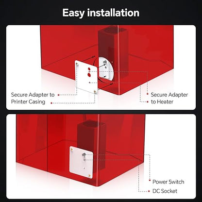 ELEGOO Smart Mini Heater for Resin 3D Printer, Intelligent Temperature Control - Image 7