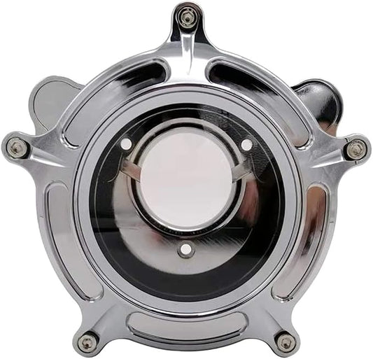 Harley Air Cleaner Chrome See Through Intake Filter Kit Cnc Cut - Image 2