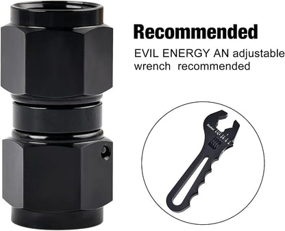 EVIL ENERGY 8AN Female to 8AN Female Straight Swivel Coupler Union Fitting - Image 4