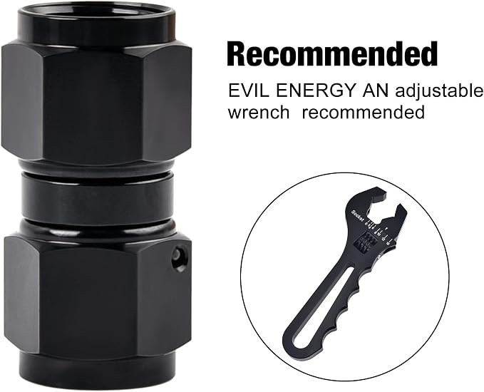 EVIL ENERGY 6AN Female to 6AN Female Straight Swivel Coupler Union Fitting - Image 4