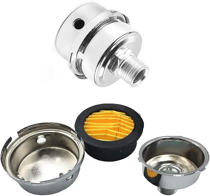 2 PACK Air Compressor Silencer Filter, Metal Air Compressor Intake Filter Sound - Image 5