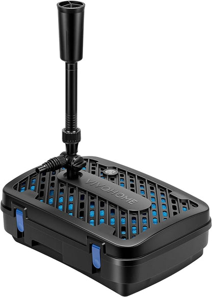 VIVOHOME All-in-One Pond Filter Fountain System Kits, 790 GPH Submersible Water by VIVOHOME