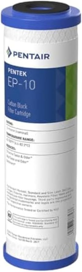 Pentair Pentek EP-10 Carbon Water Filter, Under Sink Carbon Block Replacement by PENTAIRPENTEK