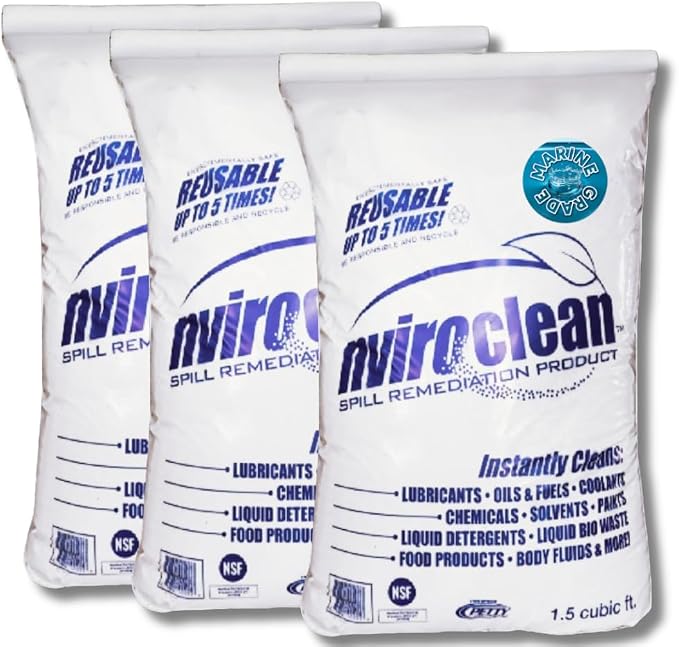 2-N-1 Water-Filtering | Super Absorbent & Encapsulant Spill Cleanup up to 648lbs by Nviroclean