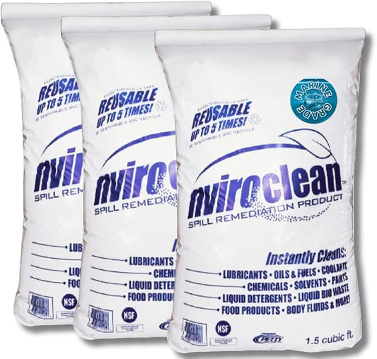 2-N-1 Water-Filtering | Super Absorbent & Encapsulant Spill Cleanup up to 648lbs by Nviroclean