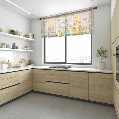 Happy Easter Sheer Valances for Windows 42"x12", Light Filtering Kitchen - Image 6