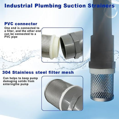 2" Stainless Steel Filter Cover Connected to 2 inch/DN50 Grey PVC Filter Water - Image 2
